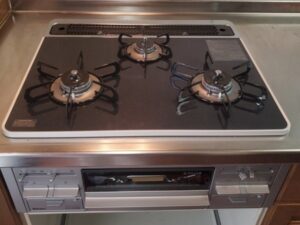 沖縄キッチン取付け隊　ガスコンロの取替　施工後